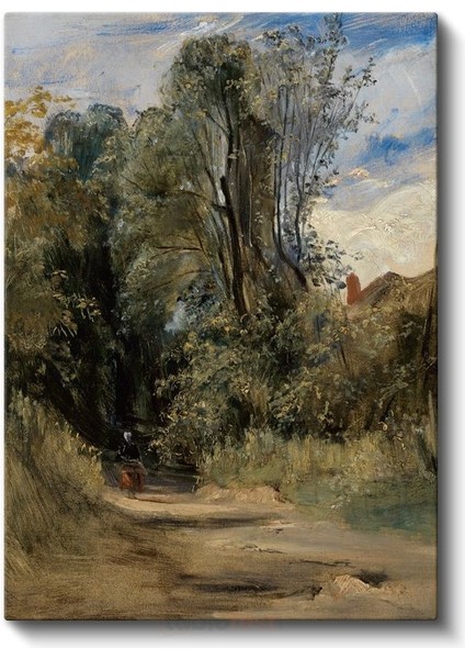 John Constable - Kır Yolu Kanvas Tablo