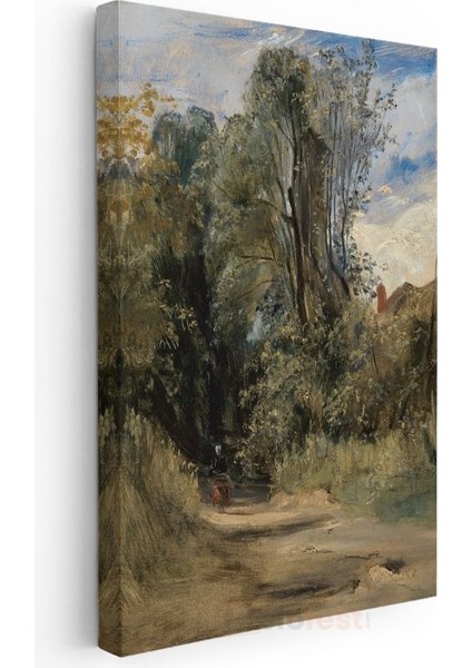 John Constable - Kır Yolu Kanvas Tablo