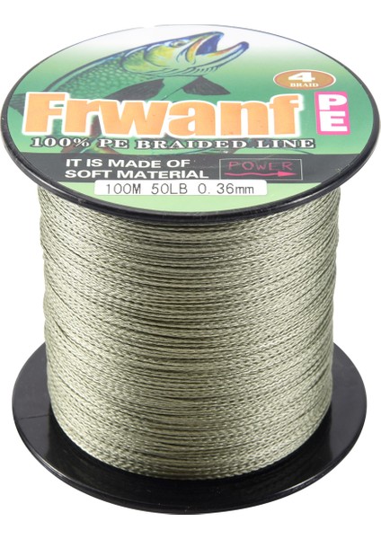 Frwanf Pe Örgülü Olta Misinası 4 Tel 100M Süper Güçlü Çok Filamentli Iplik Sazan Balıkçılığı Sazan Misinaları 12LB 5.0 (Yurt Dışından)