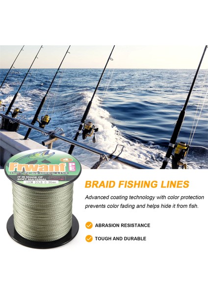 Frwanf Pe Örgülü Olta Misinası 4 Tel 100M Süper Güçlü Çok Filamentli Iplik Sazan Balıkçılığı Sazan Misinaları 12LB 5.0 (Yurt Dışından) fırsatları