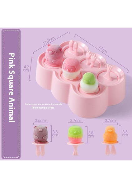Dıy Ev Yapımı Dondurma Kalıbı Kapaklı Silikon Kalıp Ice Cube Ice Cube Kalıpları (Yurt Dışından)