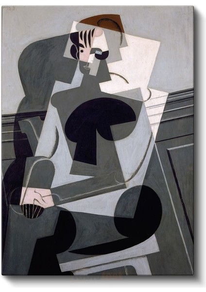 Pablo Picasso - Kübist Portre Kompozisyonu Kanvas Tablo
