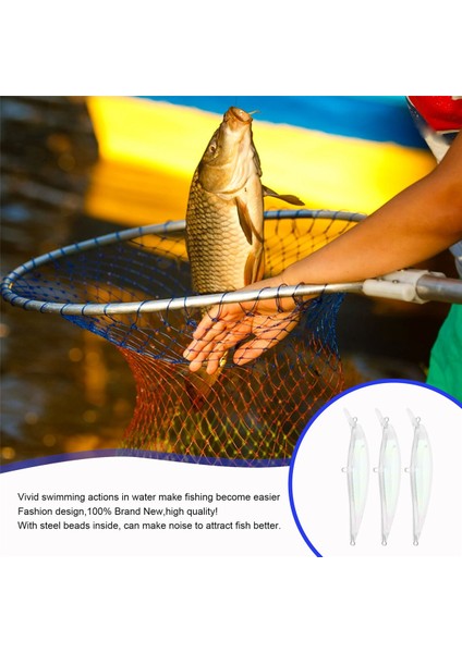10 Adet Şeffaf Yemler Boş Sert Yemler 3D Boyasız Balıkçılık Cazibesi Organları Minnow Wobblers (Yurt Dışından) indirimleri