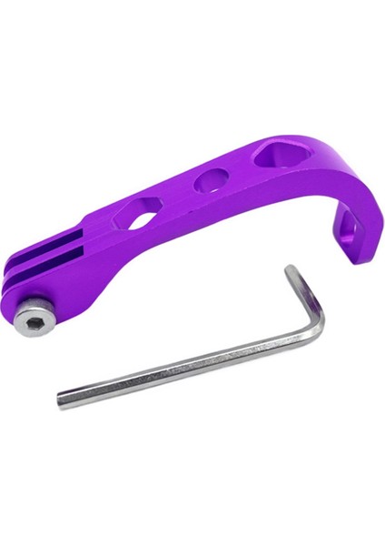 Brompton Kamera Braketi Için Cnc Alüminyum Alaşımlı El Feneri Dağı Cateye Gacıron Katlanır Bisiklet Için Gopro Dağı, Mor (Yurt Dışından)