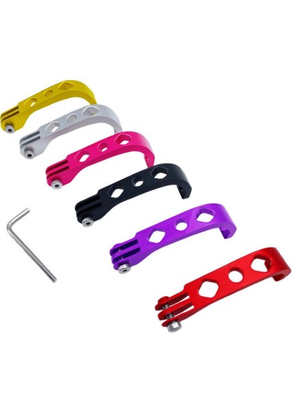 Brompton Kamera Braketi Için Cnc Alüminyum Alaşımlı El Feneri Dağı Cateye Gacıron Katlanır Bisiklet Için Gopro Dağı, Mor (Yurt Dışından)