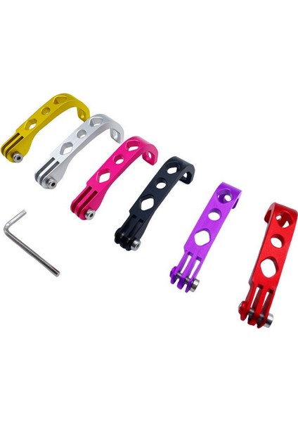 Brompton Kamera Braketi Için Cnc Alüminyum Alaşımlı El Feneri Dağı Cateye Gacıron Katlanır Bisiklet Için Gopro Dağı, Mor (Yurt Dışından)