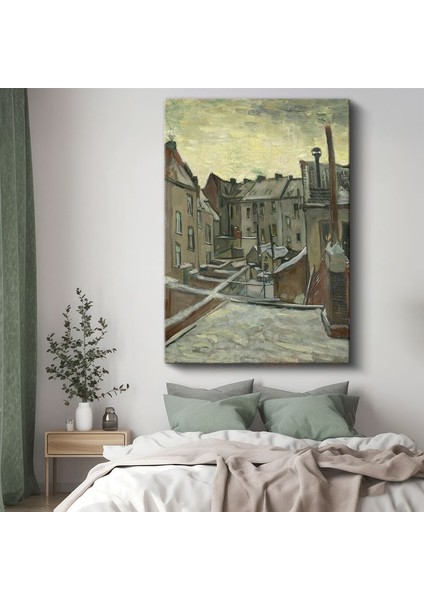 Vincent Van Gogh - Antwerp'te Arka Bahçeler Kanvas Tablo