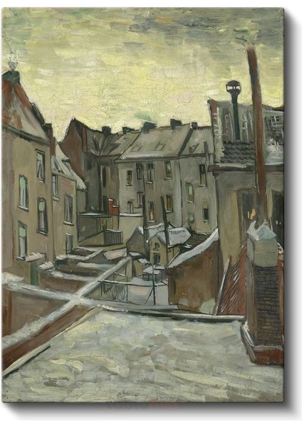 Vincent Van Gogh - Antwerp'te Arka Bahçeler Kanvas Tablo