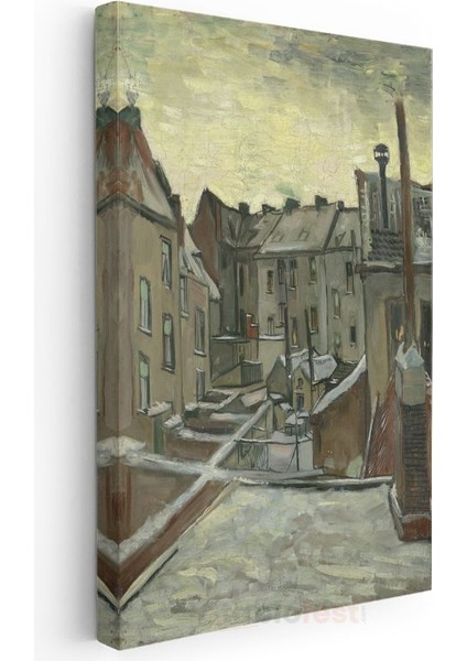 Vincent Van Gogh - Antwerp'te Arka Bahçeler Kanvas Tablo