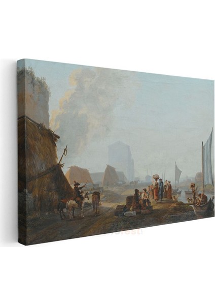 Aelbert Cuyp - Nehir Kıyısında Kanvas Tablo
