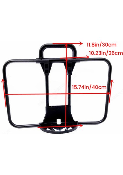 Brompton S-Bag Sepet Çanta Katlanır Bisiklet Aksesuarları Için Katlanır Bisiklet Çantası Sepet Çerçeve Standı 40X26CM Siyah (Yurt Dışından)