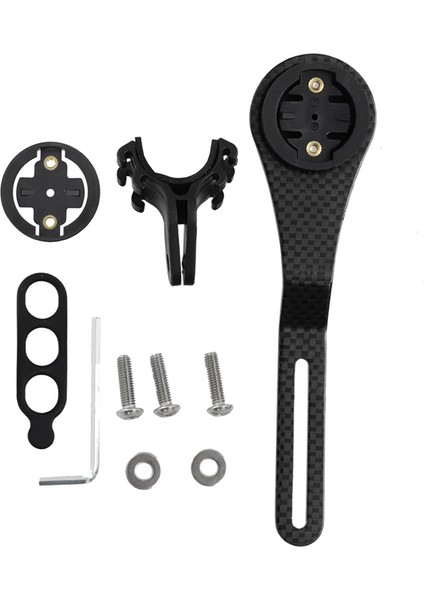 Karbon Fiber Yol Bisikleti Bisiklet Bükülmüş Gidon Bilgisayar Montaj Uzatma Tutucu Adaptörü Garmin Bryton Cateye Için (Yurt Dışından)
