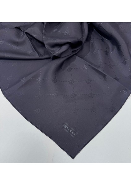 Monogram Jakar Ipek Eşarp 41549-LACIVERT
