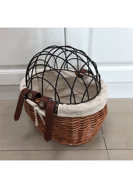 Kedi Köpek Bisiklet Ön Gidon Sepeti Evcil Hayvan Koltuğu El Dokuma Hasır Mtb Yol Bisikleti Sepeti Pet Kedi Köpek Taşıyıcı (Yurt Dışından) fiyatları