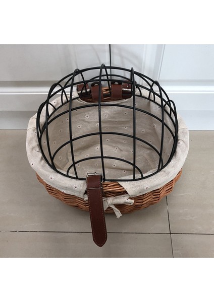 Kedi Köpek Bisiklet Ön Gidon Sepeti Evcil Hayvan Koltuğu El Dokuma Hasır Mtb Yol Bisikleti Sepeti Pet Kedi Köpek Taşıyıcı (Yurt Dışından) fırsatları