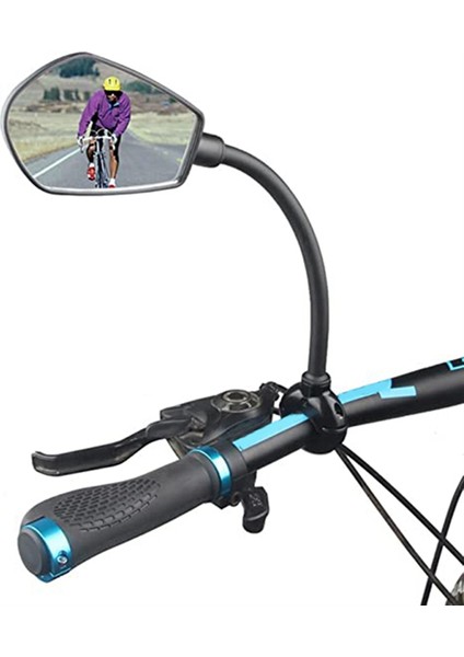 Bisiklet Gidonu Dikiz Aynası Ayarlanabilir Işık Motosiklet Gidonu Aynası Yol Bisikleti Scooter Dikiz Aynası (2 Adet) (Yurt Dışından) fiyatları