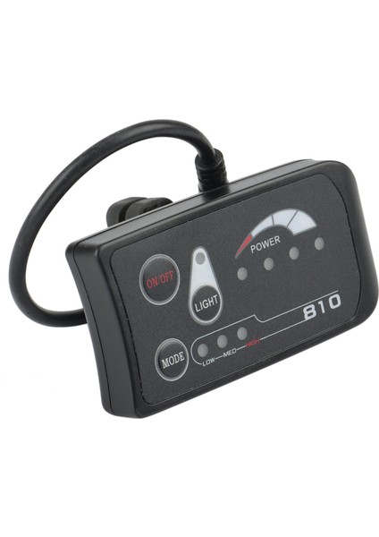 LED Ekran Konektörü 810 Elektrikli Bisiklet Bisiklet Hız Ölçer Bağlantısı Ebike Far ve LED Kontrol Cihazı, Su Geçirmez (Yurt Dışından)