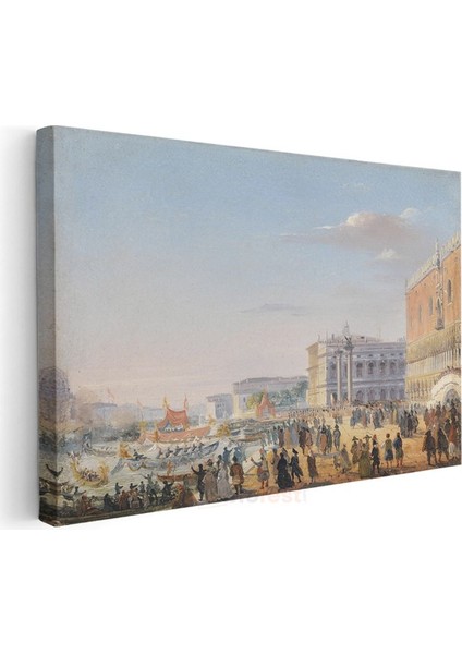 Canaletto - Venedik Rıhtımı Kanvas Tablo