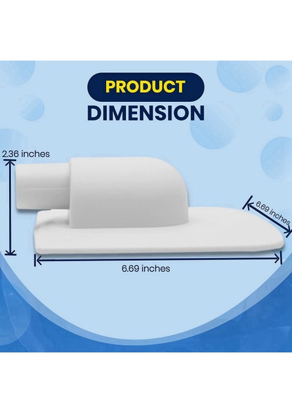 Summer Waves Vakum Plakası Adaptörü Için, Polygroup Skimmer Filtre Pompa Sistemlerine Uygun, 2'li Paket (Yurt Dışından)