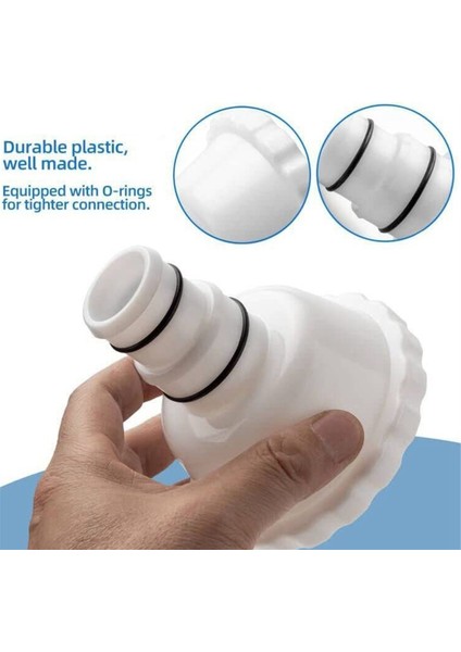 Vakum Adaptörü Rp/rx Skimmer Ataşmanı 1,5 Inç ve 1,25 Inç Hortum Bağlantısı Için Yer Üstü Havuzlar Için (Yurt Dışından)