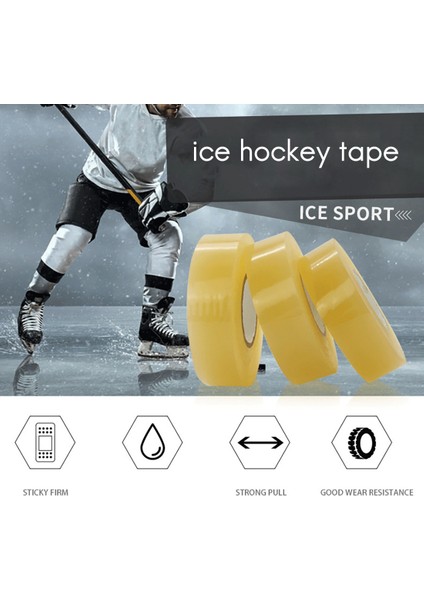 2pack Hokey Bandı Çok Amaçlı Şeffaf Shin Pad Çorap Bandı Rulo Spor Dişlisi 2.4CMX28M (Yurt Dışından)