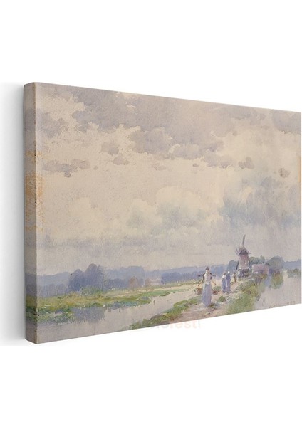 Willem Maris - Hollanda Kırsal Manzarası Kanvas Tablo modelleri