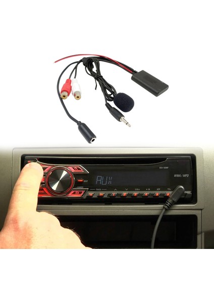Evrensel Araba Radyo 3.5 mm Rca Ses Aux Girişi Bluetooth Mikrofon Kablosu Pioneer Için Hyundai Için Nissan Için Mazda (Yurt Dışından) fiyatları