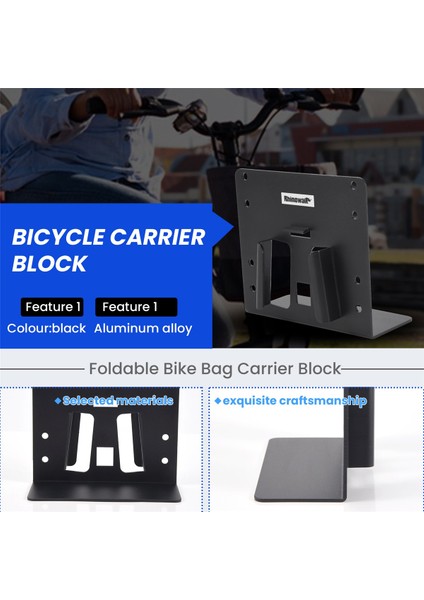 Rhinowalk Alüminyum Alaşımlı Bisiklet Çantası Adaptörü Brompton Katlanabilir Bisiklet Taşıyıcı Blok Sbag Sepet Aksesuarları (Yurt Dışından) indirimleri
