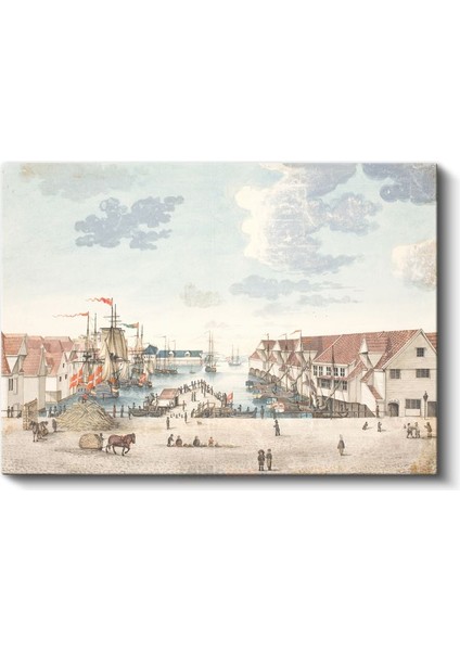 Christoffer Wilhelm Eckersberg - Liman Manzarası Kanvas Tablo