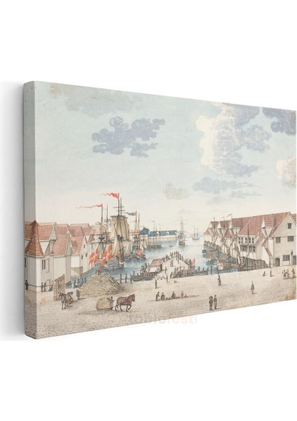 Christoffer Wilhelm Eckersberg - Liman Manzarası Kanvas Tablo