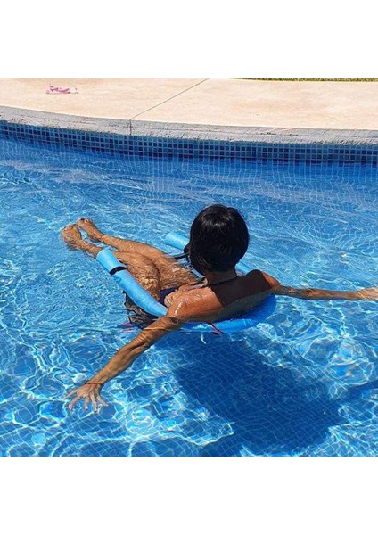 Yüzme Sandalyesi Net Kapak Su Sporları Sandalye Net Seti Su Yüzen Sıralı Yüzen Sürüklenen Yüzme Çubuk Seti Net (Mavi) (Yurt Dışından)