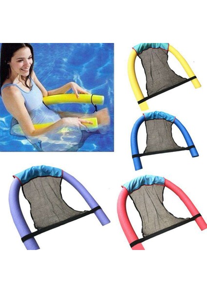 Yüzme Sandalyesi Net Kapak Su Sporları Sandalye Net Seti Su Yüzen Sıralı Yüzen Sürüklenen Yüzme Çubuk Seti Net (Mavi) (Yurt Dışından)
