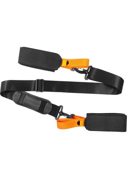 Kayak Baton Taşıma Askısı Ayarlanabilir Kayak Baton Omuz Askısı Kayak Tahtası Sabit Askı Kaymaz Pedli Turuncu (Yurt Dışından)