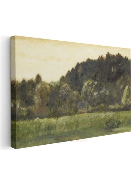 Jean-Baptiste-Camille Corot - Orman Manzarası Kanvas Tablo modelleri