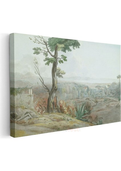 Claude Lorrain - Italyan Kırsal Manzarası Kanvas Tablo modelleri