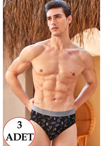 Erkek Karışık Renkli Slip 3'lü