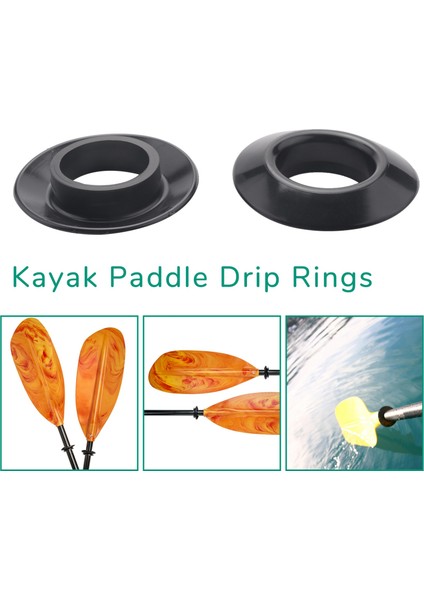 Adet Evrensel Kayık Kano Sal Kürek Kürek Damlama Halkaları Sıçrama Muhafızları Halka Kürek Aksesuarları Değiştirme (Yurt Dışından) fiyatları