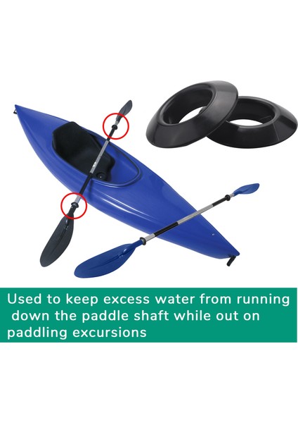 Adet Evrensel Kayık Kano Sal Kürek Kürek Damlama Halkaları Sıçrama Muhafızları Halka Kürek Aksesuarları Değiştirme (Yurt Dışından) modelleri