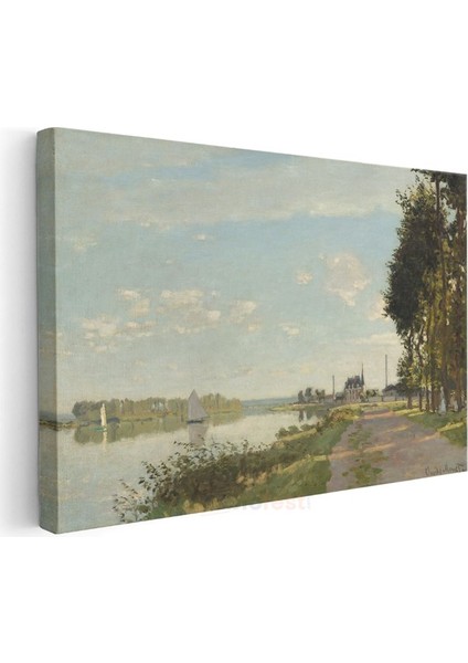Claude Monet - Argenteuil'de Seine Nehri Kanvas Tablo modelleri