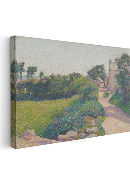 Charles Angrand - Kır Evi Yolu Kanvas Tablo