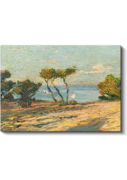 Claude Monet - Akdeniz Kıyısı Manzarası Kanvas Tablo