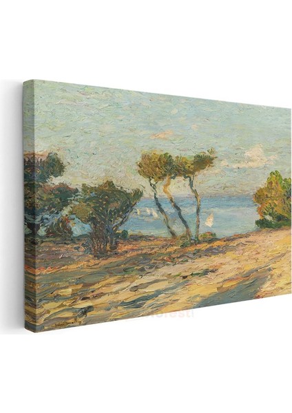 Claude Monet - Akdeniz Kıyısı Manzarası Kanvas Tablo