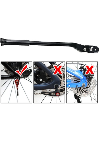 Karbon Fiber Hızlı Bırakma Yol Bisiklet Yan Kickstand Bisiklet Aksesuarları Dağ Bisikleti Desteği Kick Standı Ayak Desteği (Yurt Dışından) fiyatları