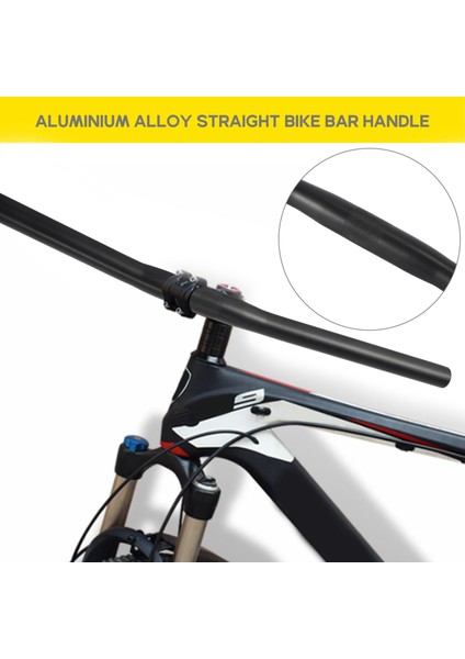 Alaşım Sabit Dişli Bisiklet Bisikleti Düz Fixie Bisiklet Düz Çubuk Gidonrenk: Siyah (Yurt Dışından)