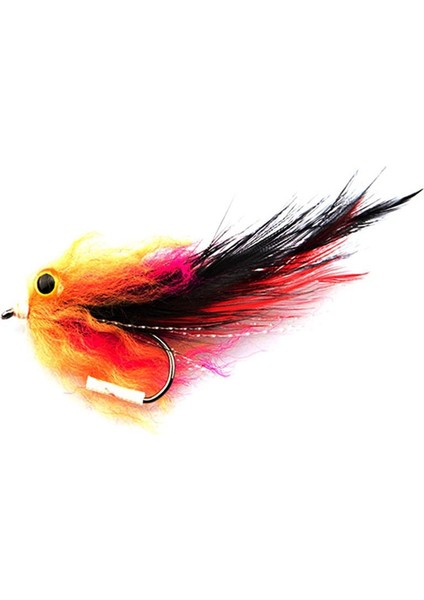 1 Adet/torba Yeni Alabalık Steelhead Somon Pike Flama Sinek Balıkçılık Sinekler Için Sinek Boyutu 4 # Kanca (Yurt Dışından)