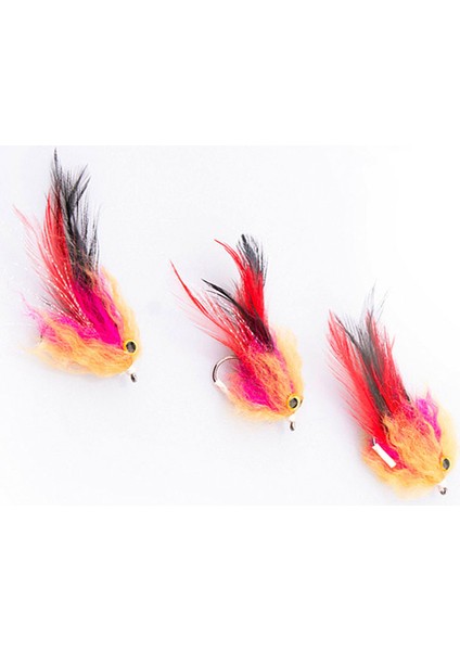 1 Adet/torba Yeni Alabalık Steelhead Somon Pike Flama Sinek Balıkçılık Sinekler Için Sinek Boyutu 4 # Kanca (Yurt Dışından)