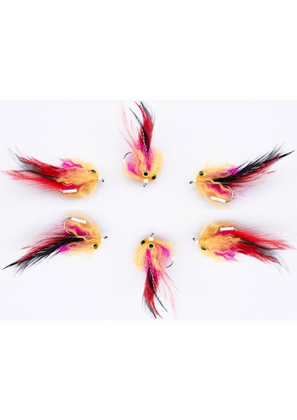 1 Adet/torba Yeni Alabalık Steelhead Somon Pike Flama Sinek Balıkçılık Sinekler Için Sinek Boyutu 4 # Kanca (Yurt Dışından)