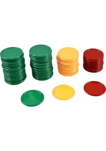 Kırmızı Sarı Yeşil Yuvarlak Şekilli Mini Poker Fişleri Şanslı Oyun Sahne 69 Adet (Yurt Dışından)