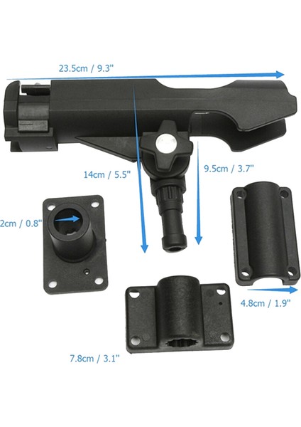 Tekne Kayak Olta Kamışı Tutucu Plastik Olta Kamışı Braketi Ayarlanabilir Çıkarılabilir Tekne Montajı Olta Kamışı Desteği (Yurt Dışından) modelleri