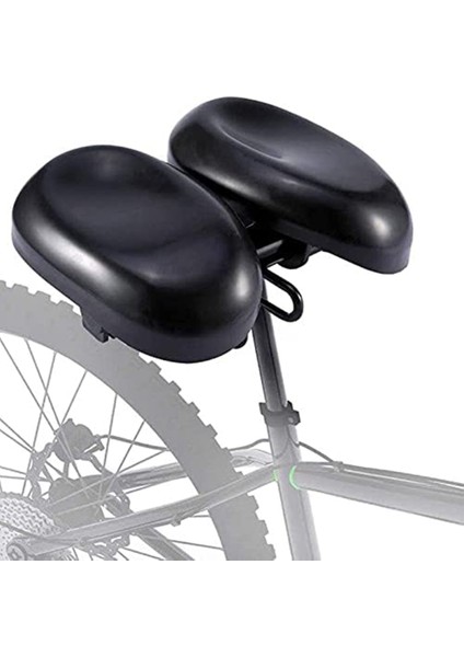 Yeni Noseless Bisiklet Selesi Rahat Bisiklet Selesi Erkekler Kadınlar Için Ergonomik Yumuşak Çift Ped Eyer Yastık (Yurt Dışından)